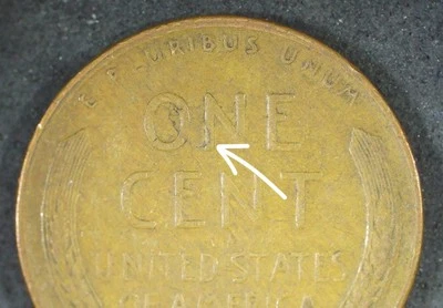 Lamination "ONE" Lincoln Wheat Cent 1950 S  - Image 1 of 4