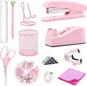 Pink Office Supplies, Desk Accessories, Stapler, Staple Remover, - Picture 1 of 6