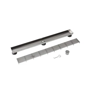 Designline 32 in. Stainless Steel Linear Shower Drain Wedge Wire Grate - Picture 1 of 9