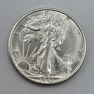 1943-S Walking Liberty Half Dollar Coin - Picture 1 of 4