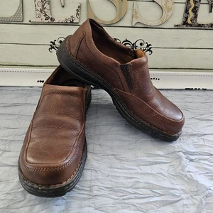 Born mens slip on loafer brown leather size 9(42.5) - Picture 1 of 13