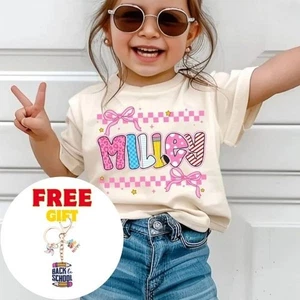 Coquette Kindergarten Shirt, Girly First Day of School Tee for Kids - Picture 1 of 8