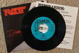 Ratt: Dance 1986 Atlantic Records Promo 7" 45rpm Vinyl Single W/Radio Insert EX  - Picture 1 of 9