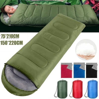 75x210cm Outdoor Schlafsack Winter Schlafsack Daunenschlafsack Camping Feldbett - Bild 1 von 4