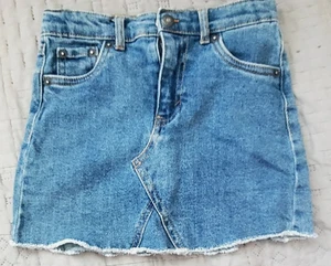 Levis High Rise Jean Skirt Girls Kids Size 6 Regular - Picture 1 of 3
