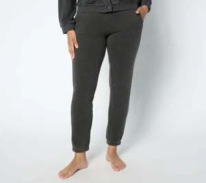 Pantalon de survêtement jogger coton éponge vintage collection Barefoot Dreams Malibu carbone - Photo 1/1