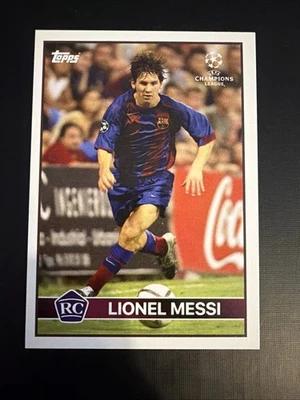 Lionel Messi 2020-2 Topps UEFA Champions League Lost Rookie Card RC FC BARCELONA - Imagem 1 de 2