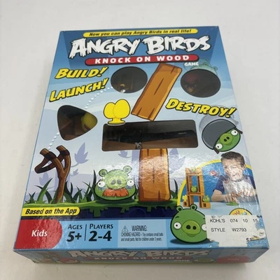 Angry Birds Knock on Wood Game 2010 Mattel 100% Complete Excellent Condition - Image 1 of 4