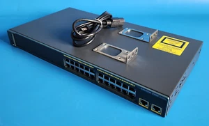 Conmutador Ethernet de 24 puertos Cisco WS-C2960-24TT-L - Conmutador base LAN Cisco 2960 - Imagen 1 de 23