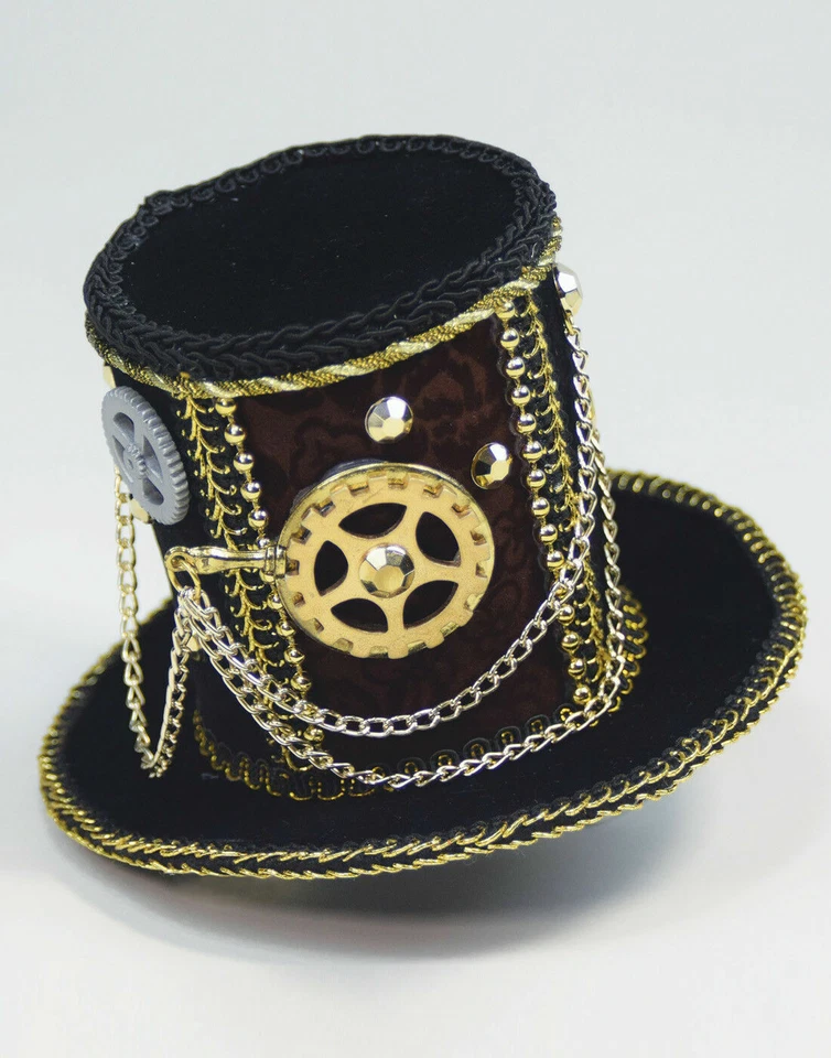Mini sombrero de copa Steampunk accesorio de disfraz Halloween Foto 1 de 1