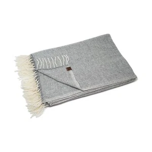 Borges & Scott Signature - 100% Cashmere - Blanket Throw - Stone HB - Picture 1 of 6