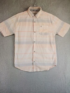 Calvin Klein Shirt XL 18-20 Boys Short Sleeve Button Up Striped - Picture 1 of 6
