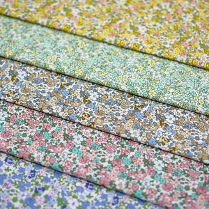 5 Colors / Halim Floral and Foliage 100% Cotton Poplin Fabric - Picture 1 of 29