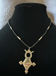 ¿Tuareg? ¿Collar de cuentas de plata? Colgante Cruz Sur - Imagen 1 de 5