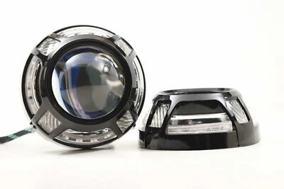 Morimoto Panamera 2.0 Projector Shroud (Black) (White/Amber LED Switchback) - Image 1 of 4