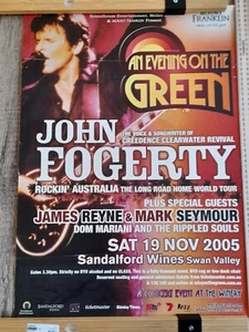 POSTER John Fogerty 590x420mm Rockin' Australia The Long Road Home Tour 2005 - Picture 1 of 1