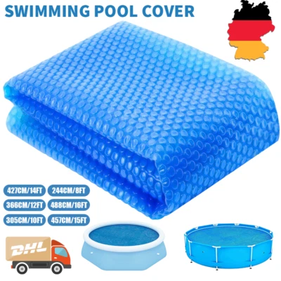 Pool Solar Heizung Solarfolie Solarplane Solarabdeckplane Wärmeplane Abdeckung - Bild 1 von 4