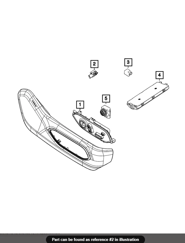 19-25 Ram 1500 DT Wagoneer lâmpada de poço de pé traseiro de fábrica Mopar nova - Imagem 1 de 1