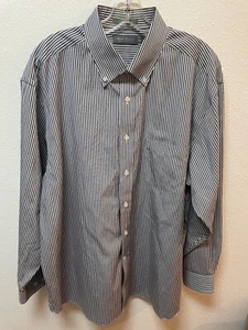 Daniel Cremieux Signature Collection Men’s Shirt XL Button Dn Long Sleeve Stripe - Picture 1 of 4