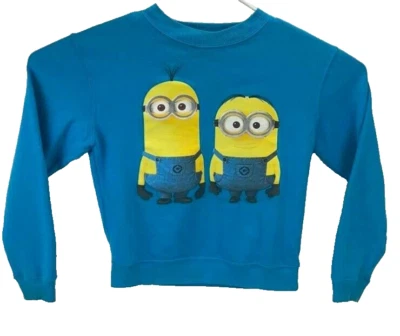 Sudadera Azul Hecha en Minion Despicable Me Talla Pequeña Foto 1 de 4