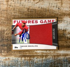 2010 Topps Pro Debut Futures Game Relics Gold 24/25 Trevor Reckling Signed Auto