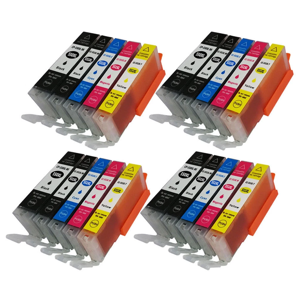 20 Tintenpatronen (Set) für Canon Pixma iP7250 iX6850 MG5550 MG6450 MX725 - Bild 1 von 1