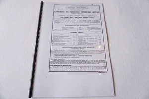 Ferrocarril Fascimilie de junio de 1954 aviso de trabajo trenes de vapor Londres Este - Imagen 1 de 5