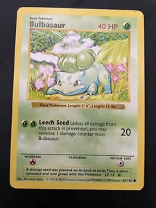 Bulbasaur NM/LP - Base Set, Shadowless - Pokemon TCG - Bild 1 von 2