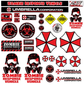 R/C 1:10 Scale ZOMBIE Decal Sticker Pack Set Body Axial SCX10 Wraith Crawler RC - Picture 1 of 1