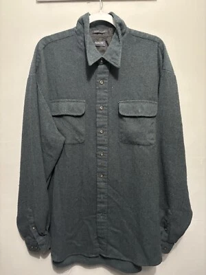 Men’s Navy Blue Arrow Jeans Acrylic Shirt Jacket Size XLT - Image 1 of 3