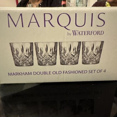 Waterford Marquis Markham Double Old Fashioned Set of 4 Whisky Glasses - Image 1 of 4