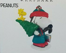 Hallmark 2021 Winter Fun With Snoopy Keepsake Miniature Ornament Peanuts NIB
