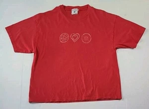 Vintage 'Peace, Love, Nd M&M's' Box Logo M & Ms Tee, S, 21x25", Red, Single... - Picture 1 of 22