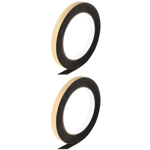 2 Pack Shower Sealant Strip Foam Tape Single Sided Black Caulk Sticky