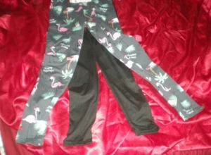 PIGIAMA NATALIZIO DECORATO PALME BABBO NATALE CAPPELLI ROSA FENICOTTERO PANTALONE ACCOGLIENTE FONDO S/M - Foto 1 di 12