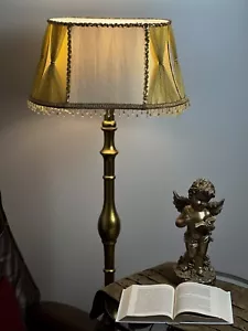 Handmade Designer  Golden Art Deco Lampshade for Opulent Accent Lamps - Picture 1 of 22