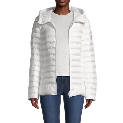 $469 Nueva con etiquetas Chaqueta Ligera con Capucha Peuterey para Mujer Lirios Blanco Ganso Talla 42 M Foto 1 de 4