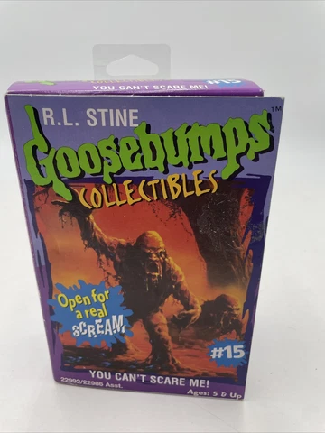 1996 R.L. Stine Goosebumps Collectible #15 You Can’t Scare Me Works!! Brand New Cover