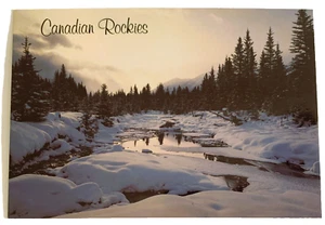Beautiful Vintage 1980's Canadian Rockies Banff National Park Postcard - Unused - Imagen 1 de 2