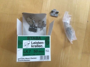20 Stück Leisten-Krallen - Montage Clips - Nutbreite 7mm - Bild 1 von 3