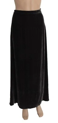 Falda de terciopelo acampanada Eileen Fisher hasta el tobillo talla S berenjena nueva con etiquetas $198 Foto 1 de 4