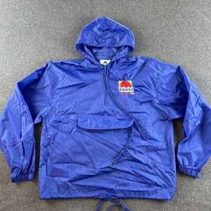 Vintage Arkansas Riverfest Windbreaker Jacket Mens Medium Blue Y2K Adult #4023 - Picture 1 of 8