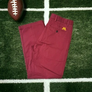 SKI-U-MAH MINNESOTA GOLDEN GOPHERS Straight Leg Burgundy Hose Herren 32x32 32×30 - Bild 1 von 14