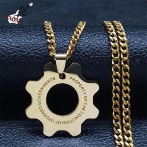 Gioco Gears of War Collana Acciaio Inox Reattore Collana Ventagli Gioielli - Foto 1 di 26