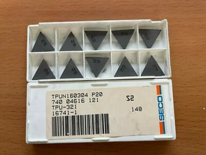 10x SECO Wendeschneidplatten TPUN160304 P20 ,inkl. Mwst - Picture 1 of 2