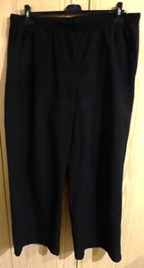 Edle leichte Wohlfühlhose - Janina Gr. 48 Hose Schwarz mit Seitentaschen - Bild 1 von 7