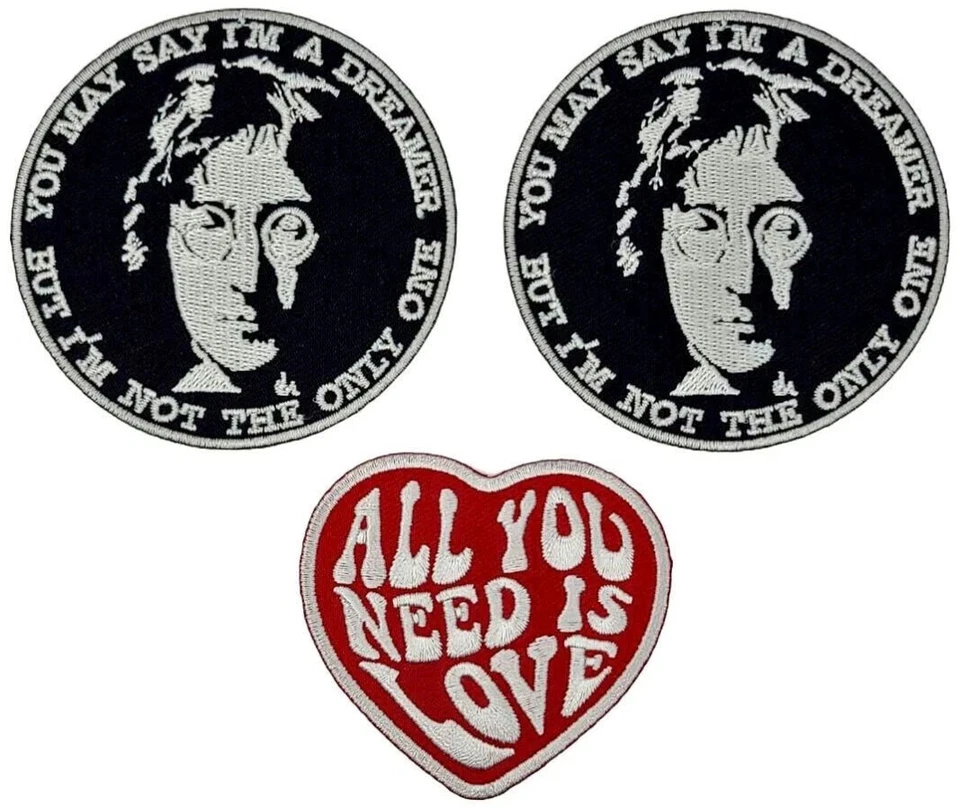 You May say I'm a Dreamer John Lennon Beatles All You Need Is Love Patch | 3PC - Image 1 of 1