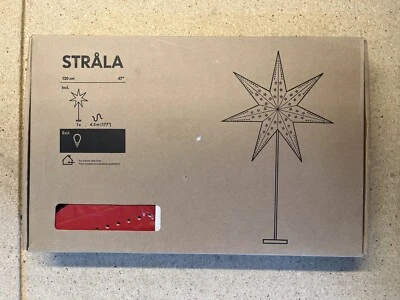 Ikea STRALA Star Light Table/Floor Lamp Red 47” 2013 902.187.64 - Image 1 of 4