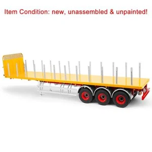 LESU Semi 1/14 20FT Metal Trailer for Remote Control Cars RC Tractor Truck Model - Picture 1 of 13