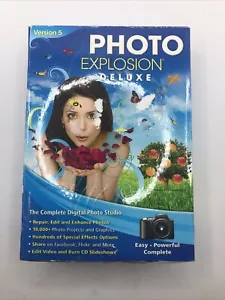 Photo Explosion Deluxe Version 5 The Computer Digital Photo Editing Software - Picture 1 of 5